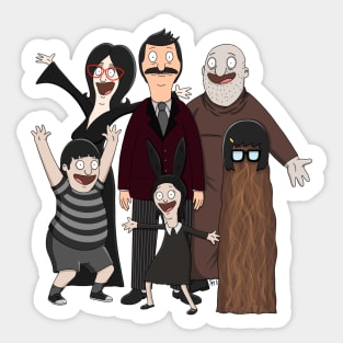 Burgers Addams Family Sticker